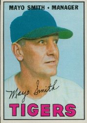 1967 Topps Baseball Cards      321     Mayo Smith MG